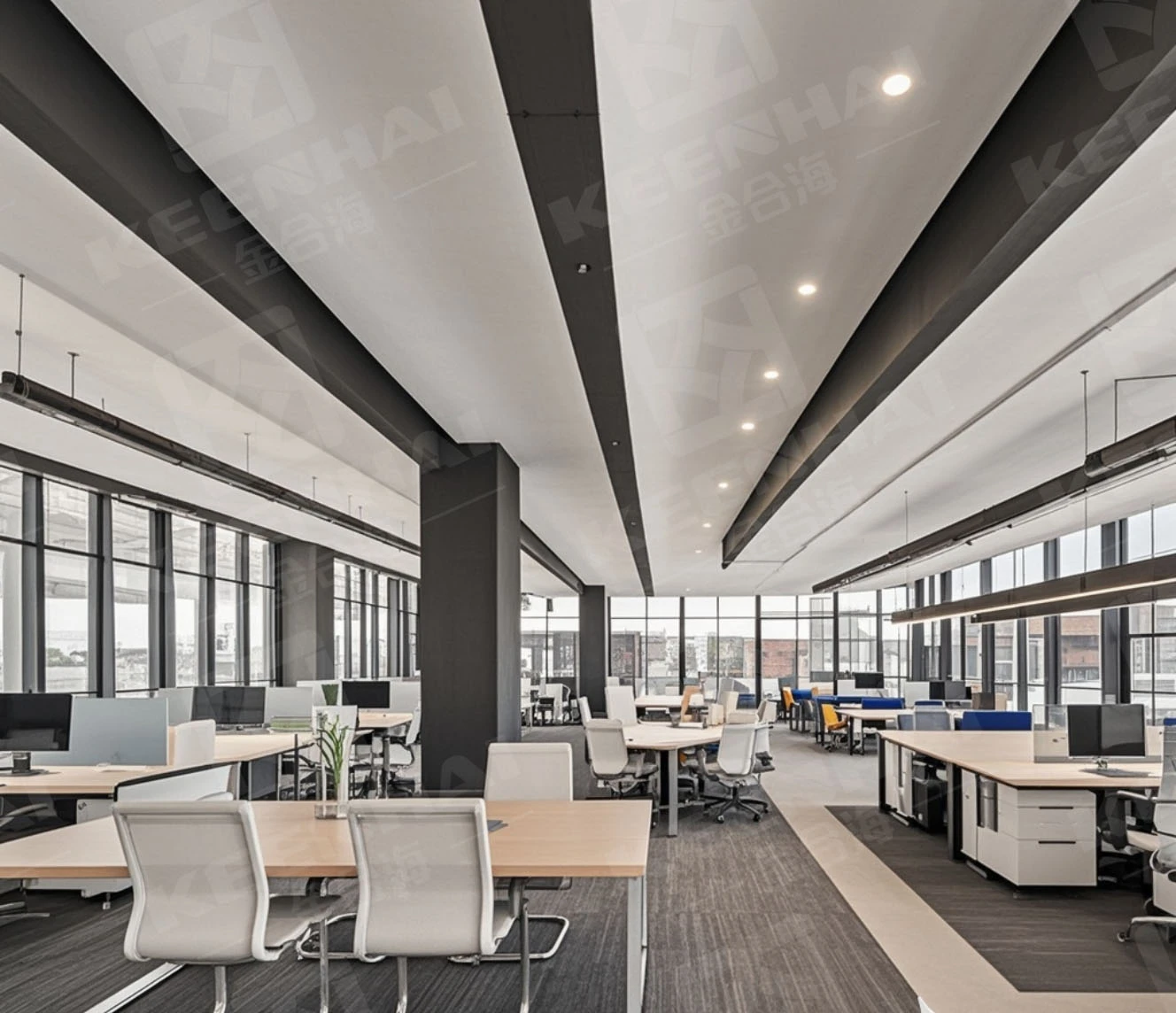 Customizable Upright Beam Ceiling Customizable Upright Beam Ceiling